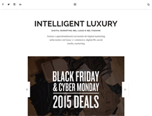 Tablet Screenshot of intelligentluxury.it